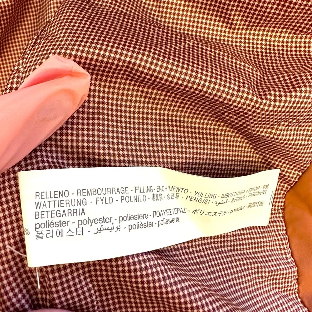 Zara Brown Red Puffer Jacket with Hood - Picture 8 of 8